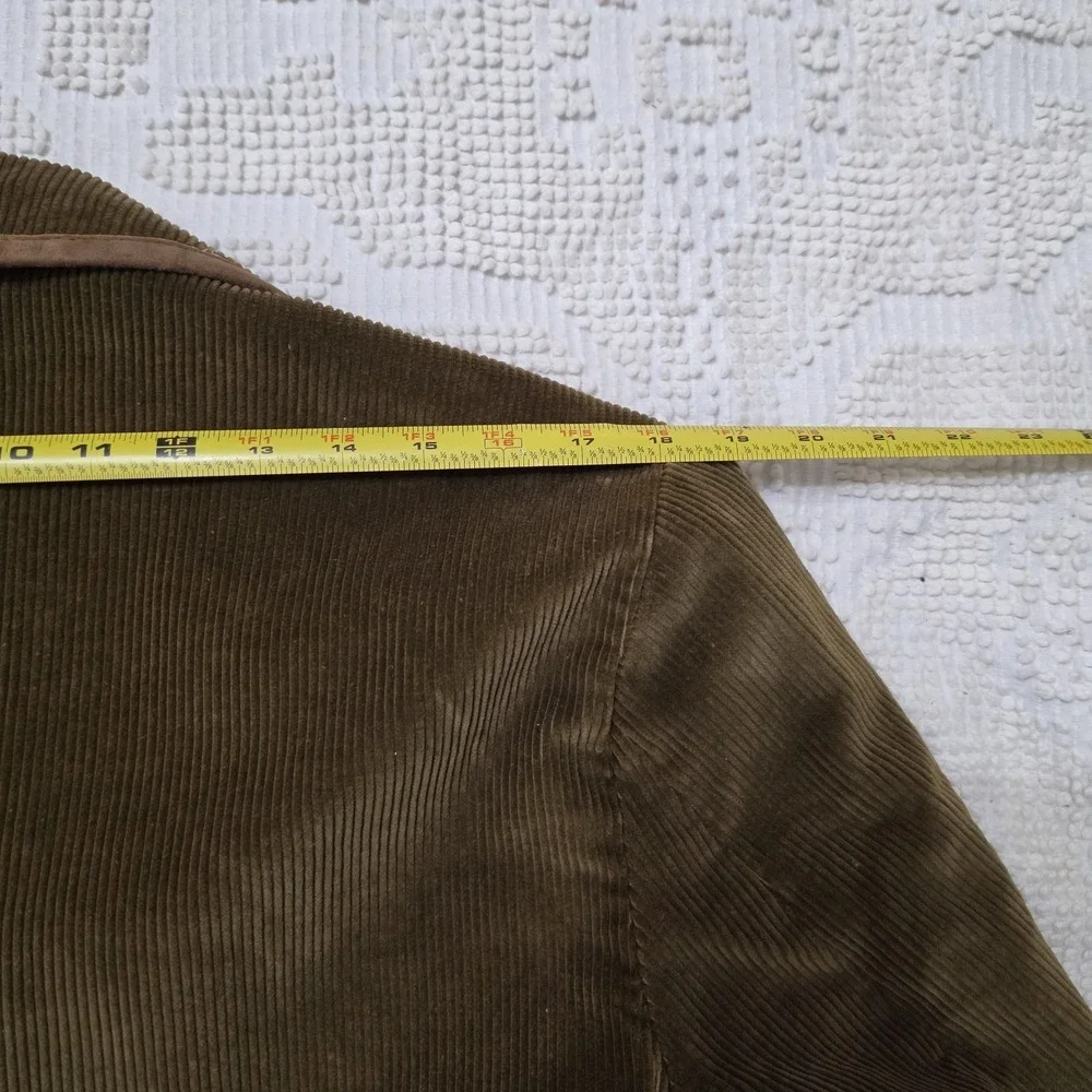 Vintage Lakeland Brown Corduroy Jacket Mens 44 Long Lined Car Coat Retro 70s